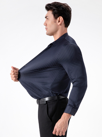 Triibuline särk nelja suunalise elastsusega, kortsukindel, ei vaja triikimist, pikkade varrukatega