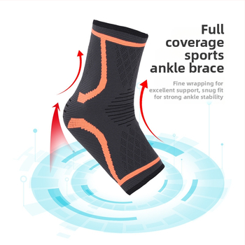 ORTHOS Nailon-poliesteri-elastaani pahkluu kaitse sokid kudumisega, sobivad jooksmiseks, korvpalliks, tantsimiseks ja jalgrattasõiduks