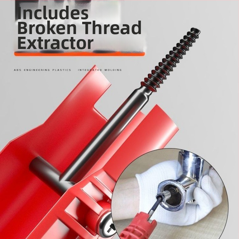 Pareizā leņķa pozicionēšanas instruments - vannas santehnikas daudzfunkcionālais rīks demontāžai un uzstādīšanai izlietnei, caurulēm un leņķa krānam (Importēts: Nē; Nav licencētu privāto zīmolu)