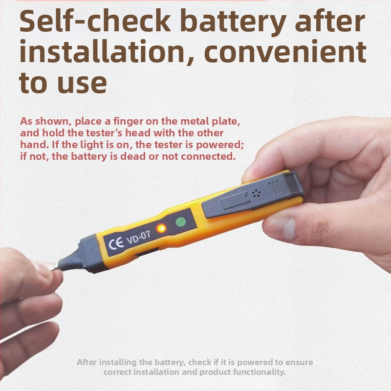 Trojrýchlostný elektrický tester pero, viacfunkčný elektrikár tester, kompaktný a prenosný, senzor zapnutia/vypnutia línie