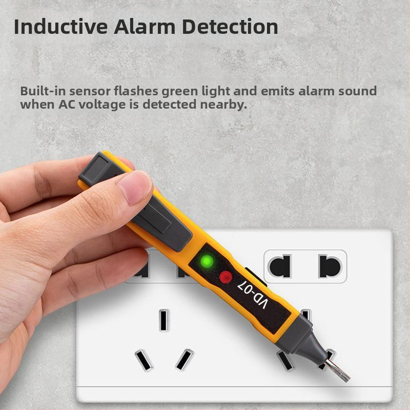 Trojrýchlostný elektrický tester pero, viacfunkčný elektrikár tester, kompaktný a prenosný, senzor zapnutia/vypnutia línie