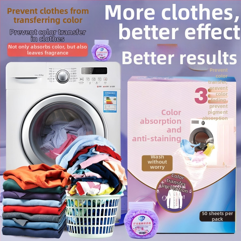 Krāsu uzķeršanas lapas veļas mazgāšanai – netkāts audums, pretnog krāsošanai, Iepakojums: kastē, Daudzums kastē: 50, Zīmols: Cits