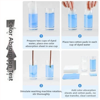 Rabbit Girl Lístok na zachytávanie farieb pri praní — hlboké čistenie, ochrana farieb, netkaný materiál