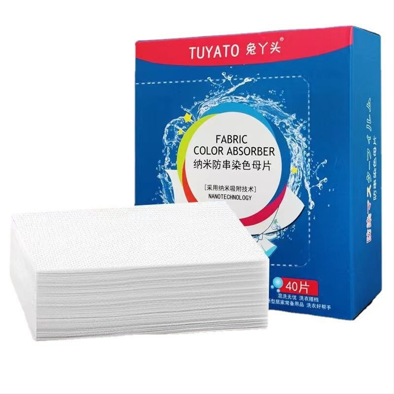 Rabbit Girl Lístok na zachytávanie farieb pri praní — hlboké čistenie, ochrana farieb, netkaný materiál