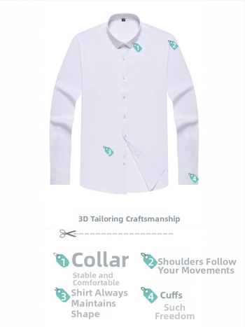 Meeste pikkade varrukatega särk, slim-fit, kortsuvaba, hingav polüesteri segu 92,6%