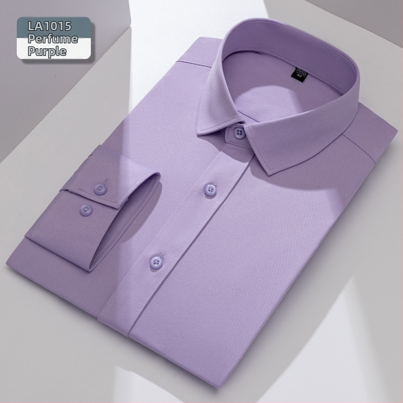 Meeste pikkade varrukatega särk, slim-fit, kortsuvaba, hingav polüesteri segu 92,6%