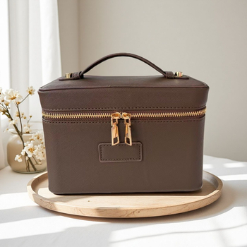 PU kozmetická taška, vodotesná, veľká kapacita, multifunkčná s presúvateľnými priehradkami, rozšíriteľná a skladacia