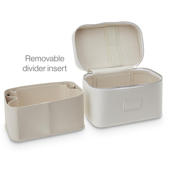 PU kozmetická taška, vodotesná, veľká kapacita, multifunkčná s presúvateľnými priehradkami, rozšíriteľná a skladacia