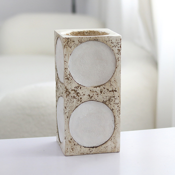 Váza – syntetická živica • moderné umelecké štýly • kartónové balenie • dekor do pracovného priestoru