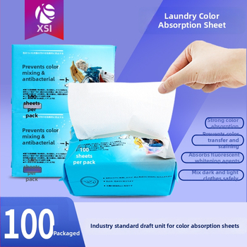 His tablety na absorpciu farieb do prania, 100 ks, netkaný materiál, zabraňuje presunu farieb, zabraňuje miešaniu farieb, zabraňuje špineniu