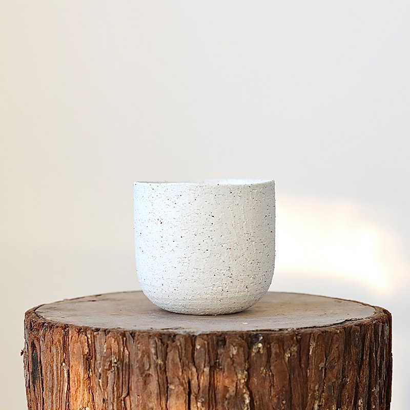 Kvetináč, keramický, nordický štýl, dýchajúci, odolný voči korózii, na stolné použitie