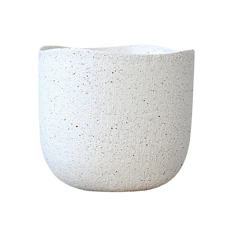 Kvetináč, keramický, nordický štýl, dýchajúci, odolný voči korózii, na stolné použitie
