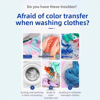 Color Catcher listy na pranie — absorbujú farbu, zabraňujú miešaniu farieb, zachytávač chĺpkov