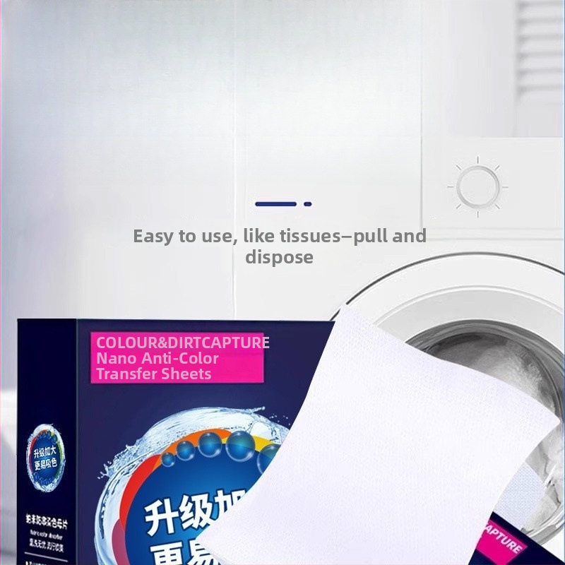 Color Catcher mazgāšanas lapas — krāsu uzsūcošas, novērš krāsu sajaukšanos, pūku uztvērējs