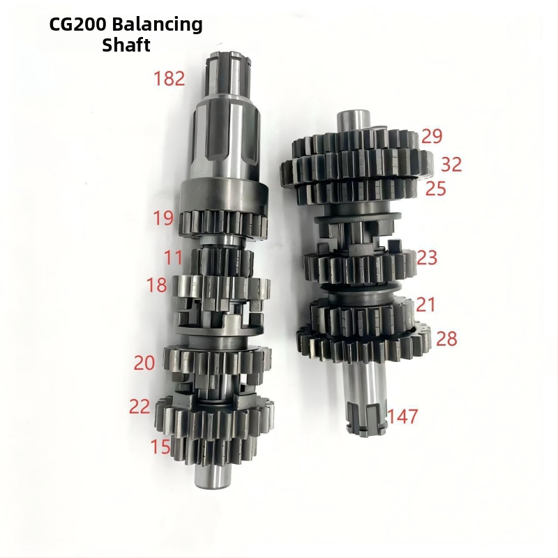 Vyvažovací hriadeľ pre CG250/CG200 – odolný voči opotrebeniu, 197cc/250cc jednovalcový motor, vlastné spracovanie, pre motory Lifan Zangfeng a Wolf Warrior