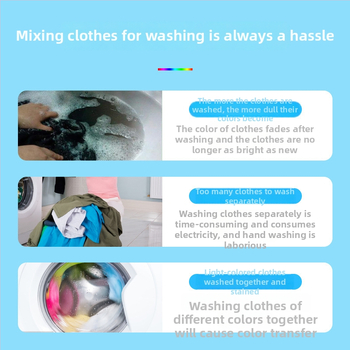 Prací papierové listy s absorpciou farieb – ochrana proti presunu farieb pre zmiešané pranie