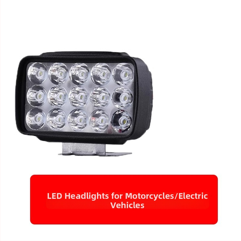 Shouli LED vysokovýkonný predný svetlomet pre elektrické tricikly, vonkajšie uchytenie, kompatibilný so 12V/48V/60V/72V