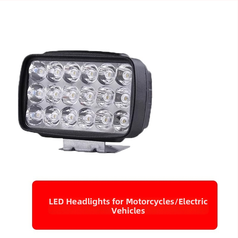 Shouli LED vysokovýkonný predný svetlomet pre elektrické tricikly, vonkajšie uchytenie, kompatibilný so 12V/48V/60V/72V