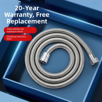 Sprchový hadica z 304 nerezovej ocele, flexibilná, skrutkové pripojenie, značka Shouli, prevádzkový tlak 20, teplota 100°C