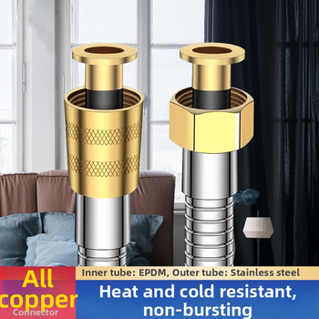 Sprchový hadica - Vysoký tok, z nehrdzavejúcej ocele, ručná montáž (Nominálny tlak 1.6 MPa)