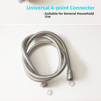 Sprchový hadíc z nehrdzavejúcej ocele, otočné spojenie, značka Himans (Nominálny tlak 1.6; Prevádzková teplota 0–90°C)