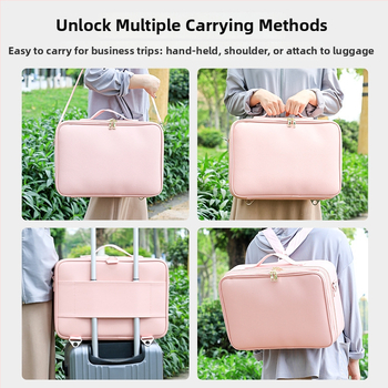 Beyony Prenosná kozmetická taška z PVC, veľkokapacitná, viacvrstvový profesionálny organizér na manikúru, tetovanie, vyšívanie a riasy