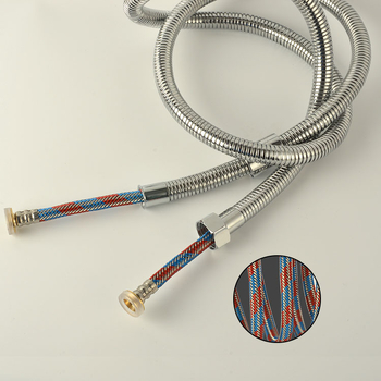 Duššivoolik 304 roostevabast terasest, elektrogalvaniseeritud ja plahvatustõrge; ühendus keermiline; mudel: Electroplating encryption drawing tube; nominaalne rõhk: 0.6; töötemperatuur: 0–90°C