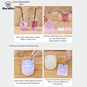 World Life Prací Listy na Zabránenie Presakovaniu Farieb v Práčke