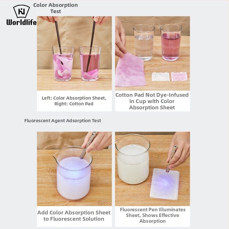 World Life Mazgāšanas Loksnes Krāsvielu Pārneses Novēršanai Veļas Mazgāšanā