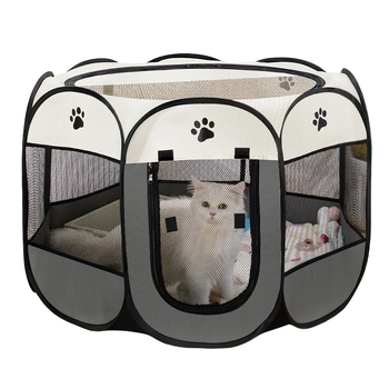 Qi oh Mačacie hniezdo v stane s osmihranným plotom, Oxford látka