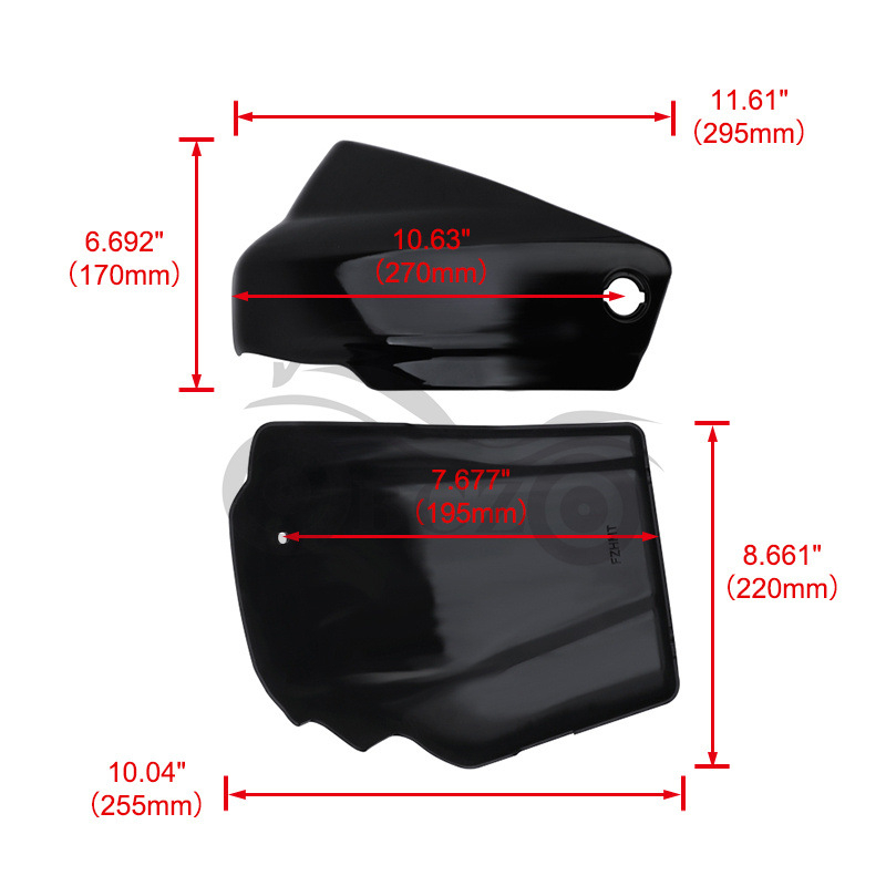 Puzdro batérie pre motocykl BCZMT XVS1100 – model XVS1100, Číslo dielu DC-0035, Vlastné spracovanie: Áno