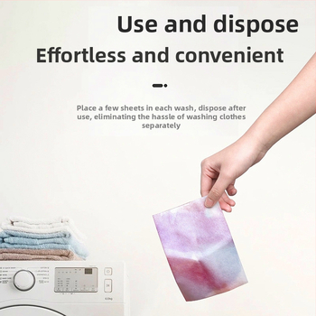 jiffine Farbiacej absorbčné listy na pranie, 50 kusov, zabraňuje prenosu farieb, Domácnosť