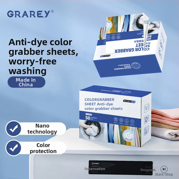 Prací list s fixáciou farieb, proti prenosu farieb, proti škvrnám, antibakteriálny, farby si zachovávajú jas — Greyia