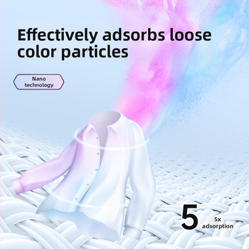 Prací list s fixáciou farieb, proti prenosu farieb, proti škvrnám, antibakteriálny, farby si zachovávajú jas — Greyia