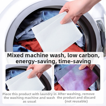 Prací list s fixáciou farieb, proti prenosu farieb, proti škvrnám, antibakteriálny, farby si zachovávajú jas — Greyia