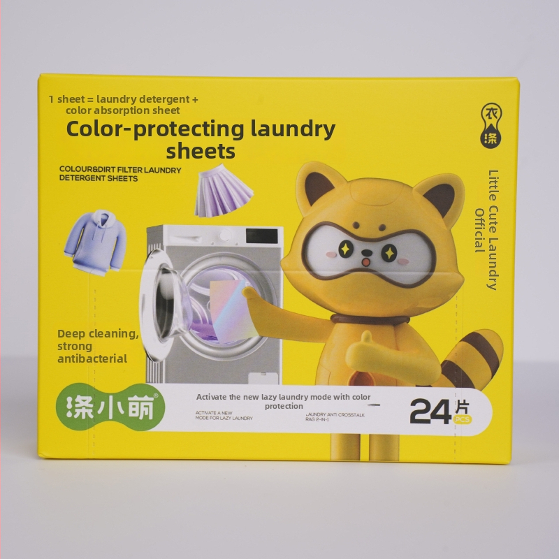 Prací list proti vyblednutiu — odstraňuje škvrny, hlboké čistenie, ochrana farieb | Značka: Dixiaomeng