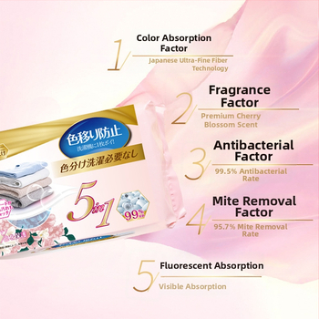 Wordlife Listy absorbujúce farby do prania, 60 kusov v vrecku, 48 balení v krabici