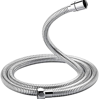 Sprchová hadica z nerezovej ocele, mosadzný konektor, špirálová inštalácia, nominálny tlak 20 kg, pracovná teplota 0–100°C