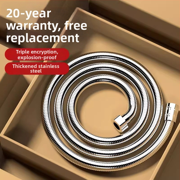 Sprchová hadica – proti prasknutiu, z nehrdzavejúcej ocele, vytiahnuteľná, univerzálne fitingy