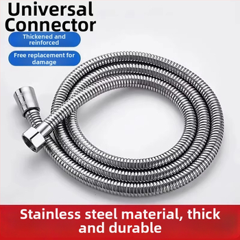 Sprchová hadica – proti prasknutiu, z nehrdzavejúcej ocele, vytiahnuteľná, univerzálne fitingy