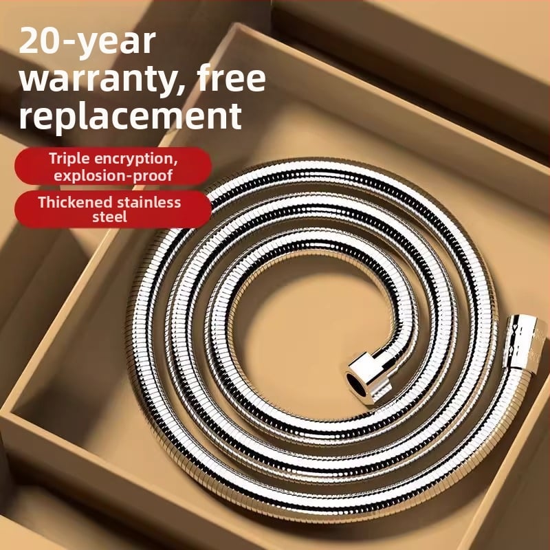 Sprchová hadica – proti prasknutiu, z nehrdzavejúcej ocele, vytiahnuteľná, univerzálne fitingy