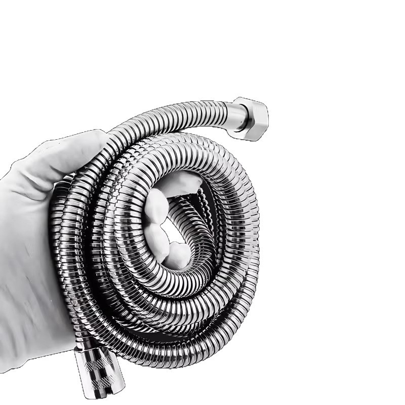Sprchová hadica – proti prasknutiu, z nehrdzavejúcej ocele, vytiahnuteľná, univerzálne fitingy