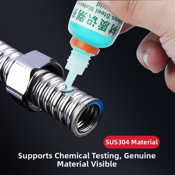 304 неръждаема стомана шест сгъвки воден входен маркуч за бойлер и тоалетна, -20 до 200°C, 1.6–2.0 MPa, ръчна инсталация