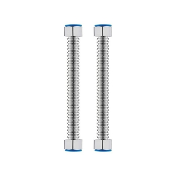 304 неръждаема стомана шест сгъвки воден входен маркуч за бойлер и тоалетна, -20 до 200°C, 1.6–2.0 MPa, ръчна инсталация