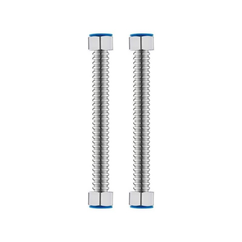 304 неръждаема стомана шест сгъвки воден входен маркуч за бойлер и тоалетна, -20 до 200°C, 1.6–2.0 MPa, ръчна инсталация