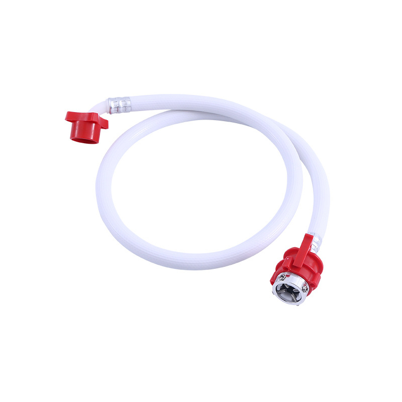 Οικουμενικός σωλήνας εισόδου ζεστού νερού για πλυντήριο, μοντέλο Yz-osxyj-002, Υλικά: POM + gel σιλικόνης + PVC + κράμα αλουμινίου, 2.0 MPa, -15 έως 80°C, Μάρκα Yue Zheng