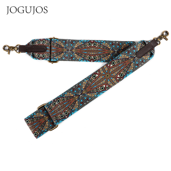 JOGUJOS/Chogujos μποέμικη φλοράλ crossbody τσάντα με φαρδιούς ιμάντες, πολυεστέρας, μοντέλο 3001