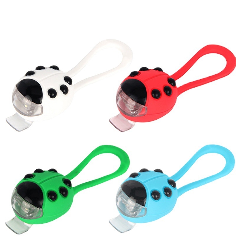 Светлина за велосипед с форма на калинка – предна и задна LED светлина за велосипеди, балансни велосипеди и детски тротинетки (Бранд: KUDOEYE; Внос: Не; Лицензирана частна марка: Да)