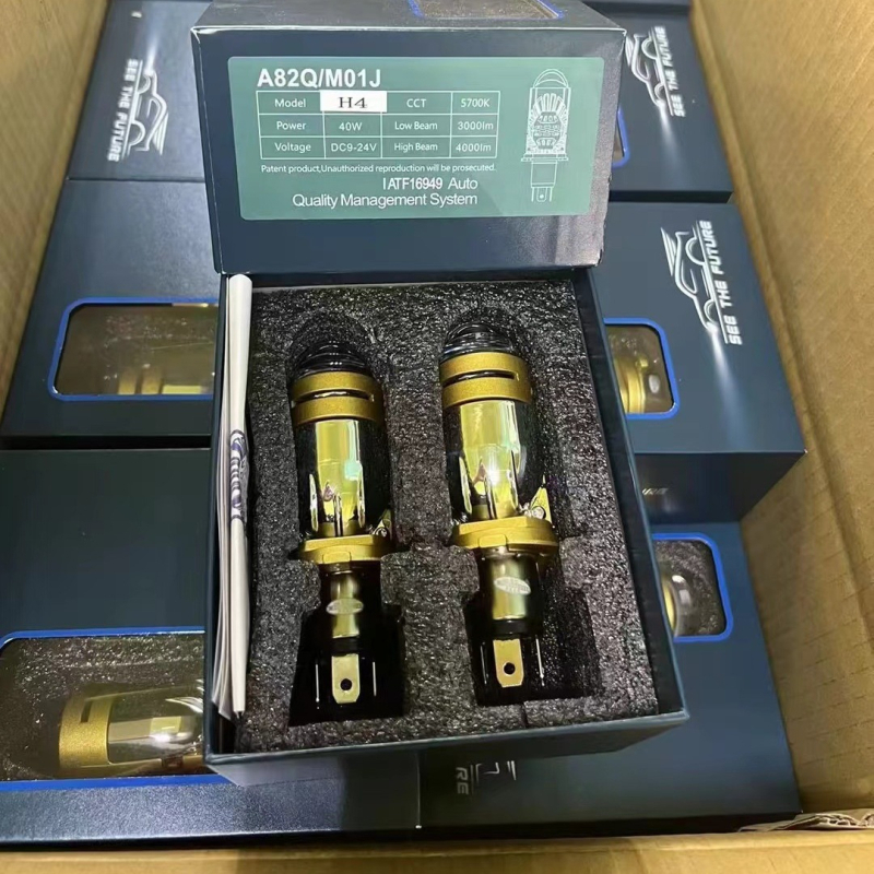 H4 LED reflektor s dvojitou šošovkou, priame zapojenie, 36W, 3600LM, IP67