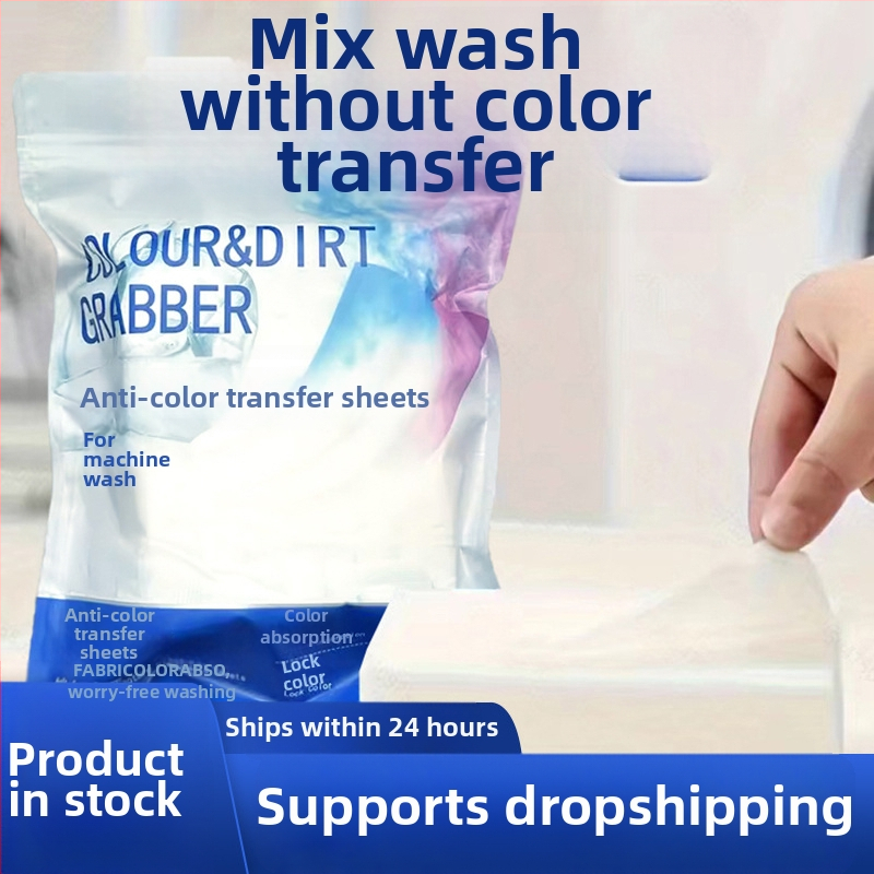 Prací listy na absorpciju farieb, balené v puzdre – proti prenosu farieb, proti zafarbeniu, domáce použitie